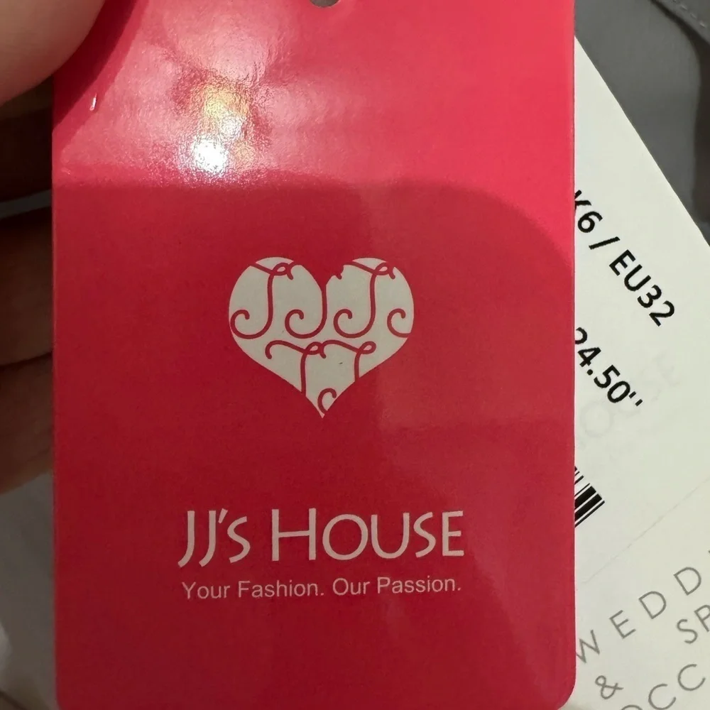 JJ’s House Silver Ruffle Midi Dress Size 0